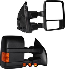 Towing Mirrors Compatible with 1999-2016 Ford F250 F350 F450 F550 Super Duty Sid