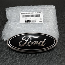 Ford Oval Emblem 6 Inch Chrome Black Front Grille Tailgate Badge 1999-2016