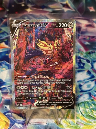 Zamazenta V GG54/GG70 Holo V Rare Crown Zenith Galarian Gallery Pokemon NM