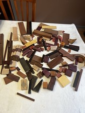Exotic Wood Scraps Inlay Bowtie Crafts Super Rare Wood 14 pounds 5 oz