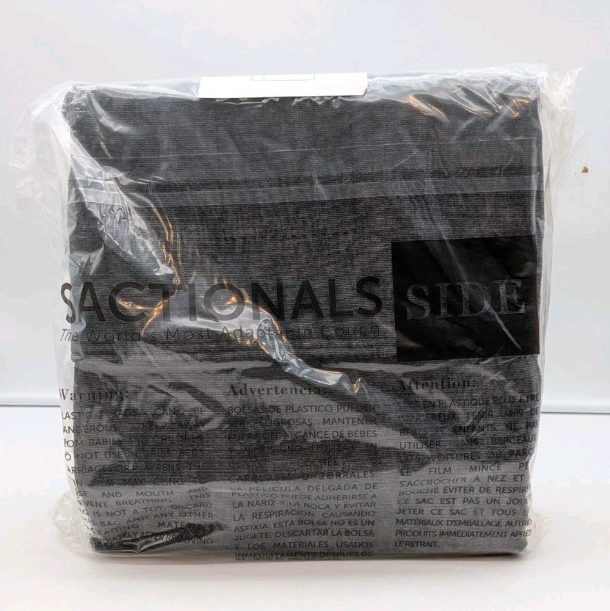 Cubierta lateral estándar Lovesac gris carbón terciopelo con cable nueva Foto 4 de 4