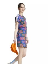 Adidas X FARM RIO Slim Dress "Night Indigo size XS