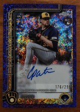 2025 Topps Chrome Update #ac-cpa CHAD PATRICK Purple Sparkle AUTO (RC) #/299