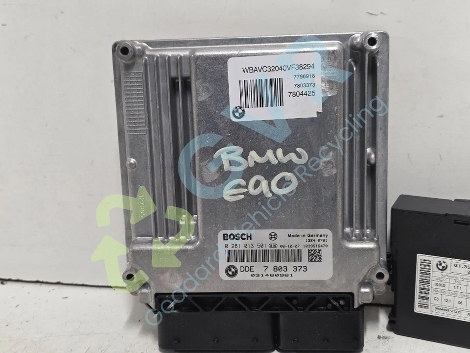 BMW 3 SERIES 320D SE MK5 (E90) 2005-2007 Engine ECU Kit M47 7803373 - Image 3 of 4