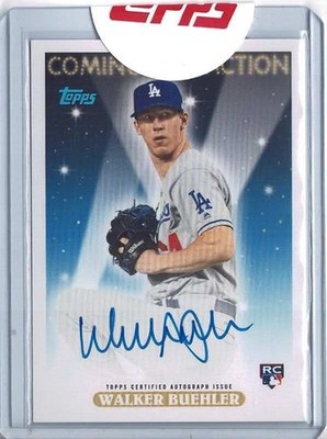2018 Topps Archives Walker Buehler Dodgers Coming Attraction Auto /99 No. CA-WB