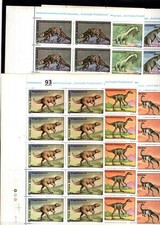 // 10X ROMANIA 1994 - MNH - NATURE - WILD ANIMALS - DINOSAURS - FAUNA 