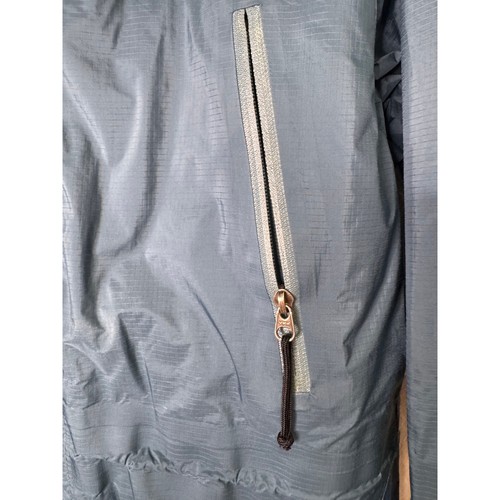 Ll Bean Women The Weather Channel Blue Rain Hooded Coat Jacket Size Medium - Picture 12 of 14
