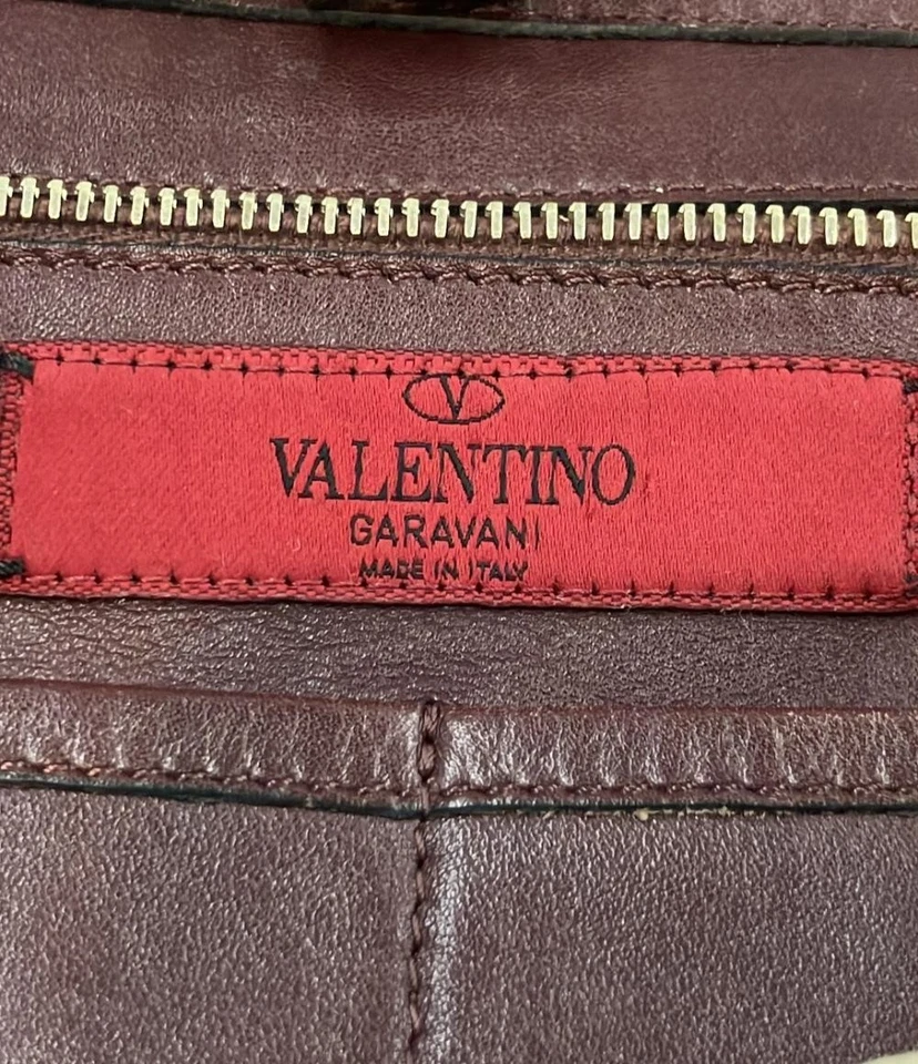 Bolso de hombro Valentino Rockstud de cuero marrón Foto 4 de 4