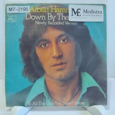 Albert Hammond   Down By The River, 7'' Vinyl (G-/G-), Epic, M7-2195