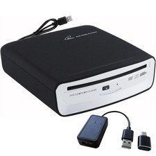 Portable CD Player for Car with Bluetooth and USB Connection,USB Black