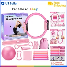 Pilates Kit Home Fitness Equipment Set for Women Resistance Bands Ball