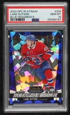 2024 O-Pee-Chee Platinum Marquee Rookies Blue Fragments Lane Hutson PSA 10 1hh8