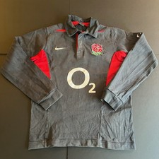 Original Nike England Rugby 2003 Away Shirt Small Mens Long Sleeve (1054)