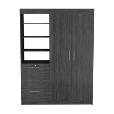 Armoire Rumanu Smokey Oak Bedroom Wardrobe
