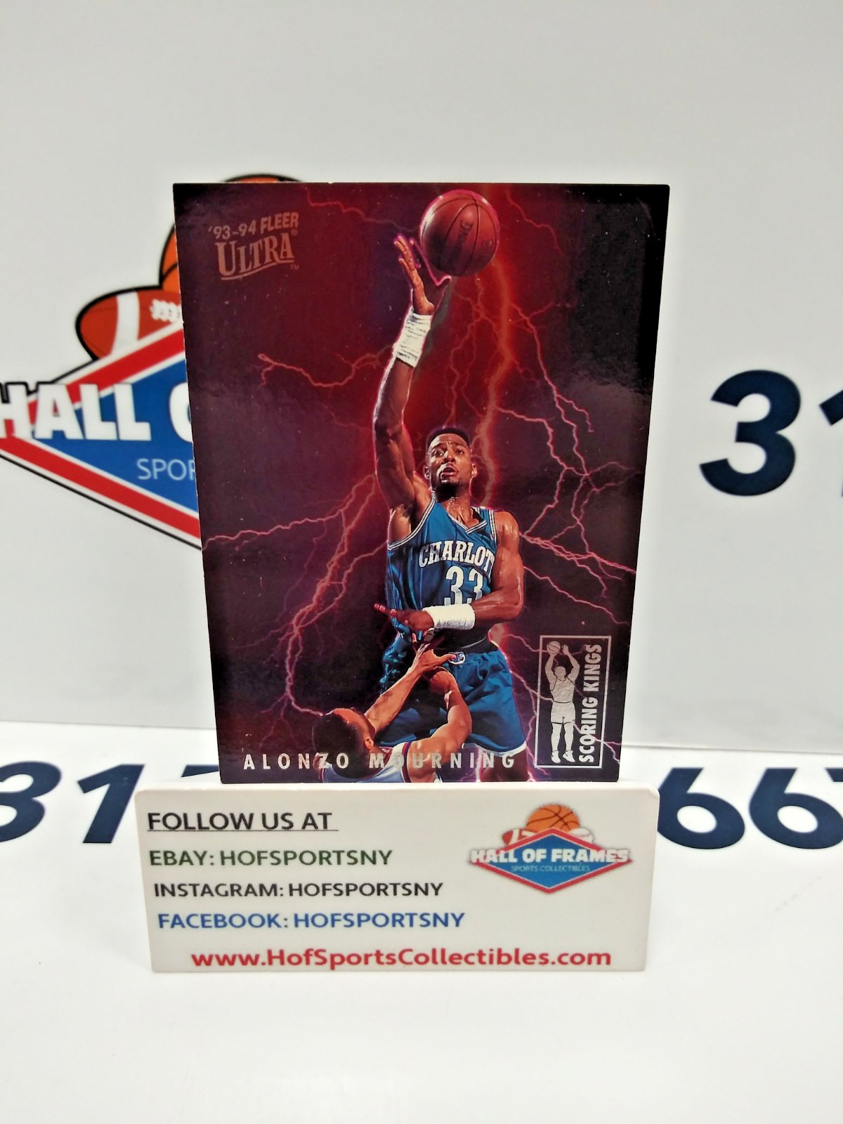 1993/94 FLEERU ULTRA ALONZO MOURNING SCORING KINGS INSERT #7