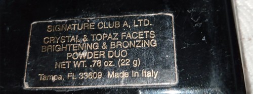SIGNATURE CLUB A Crystal & Topaz Facets Brightening & Bronzing Powder Duo - Picture 2 of 3
