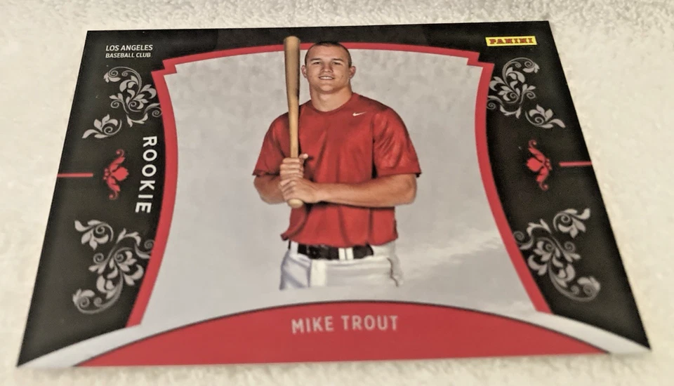 2012 Panini Black Friday MIKE TROUT RC #43 ANGELS 544/599 Near Mint or Better - Image 2 of 4