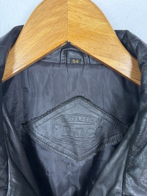 Echtes Leder Weste Vintage L XL Lederweste Schwarz Vintage