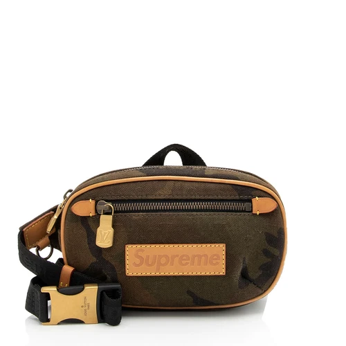 Sac à dos Louis Vuitton x Supreme en toile camouflage