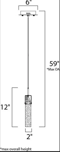 ET2 E22771 Chrome Fizz Iv 12" Led Pendant - Picture 3 of 4