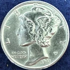 1941-P Mercury Silver Dime Nice BU