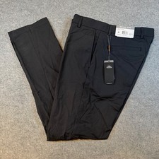 Michael Kors Passport Collection Black Classic Fit Stretch Pants 32W x 32L New