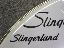 50s/60s Slingerland Black Vintage Logo Sticker/Decal (Hi Quality 3M Vinyl!)