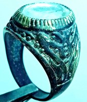 EXTREMELY ANCIENT SILVERED RING RO