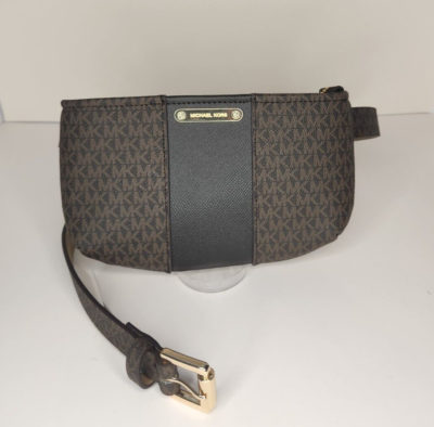 Michael Kors Brown Logo Waist Bag/ Fanny Pack Size Small Michael Kors Signature Leather Waist Bag/Fanny Pack Belt Bag  main image 4