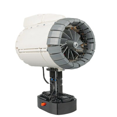 MOC: High-bypass Turbofan Engine with Power Functions 1659 Bricks Gift DIY