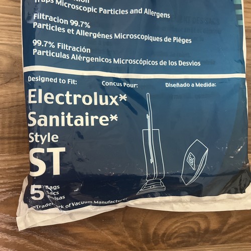 5 bolsas de vacío de microfiltración EnviroCare se adapta a Electrolux Sanitaire Style ST - Imagen 2 de 6