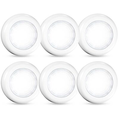 Tap Light Push Lights 6 Pack Portable Bright LED Puck Light Touch Light Night...