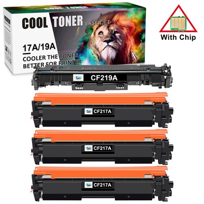 1 CF219A Drum & 3 17A CF217A Toner For HP LaserJet Pro MFP M130nw M130fn M102w