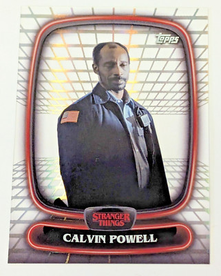 Calvin Powell 2025 Topps High Tek Stranger Things Base Hawkins Lab Pattern #34