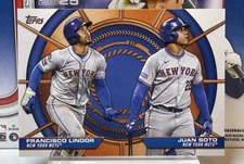 2025 TOPPS BASEBALL SERIES 2 - Francisco Lindor & Juan Soto DD-3 - Dynamic Duos