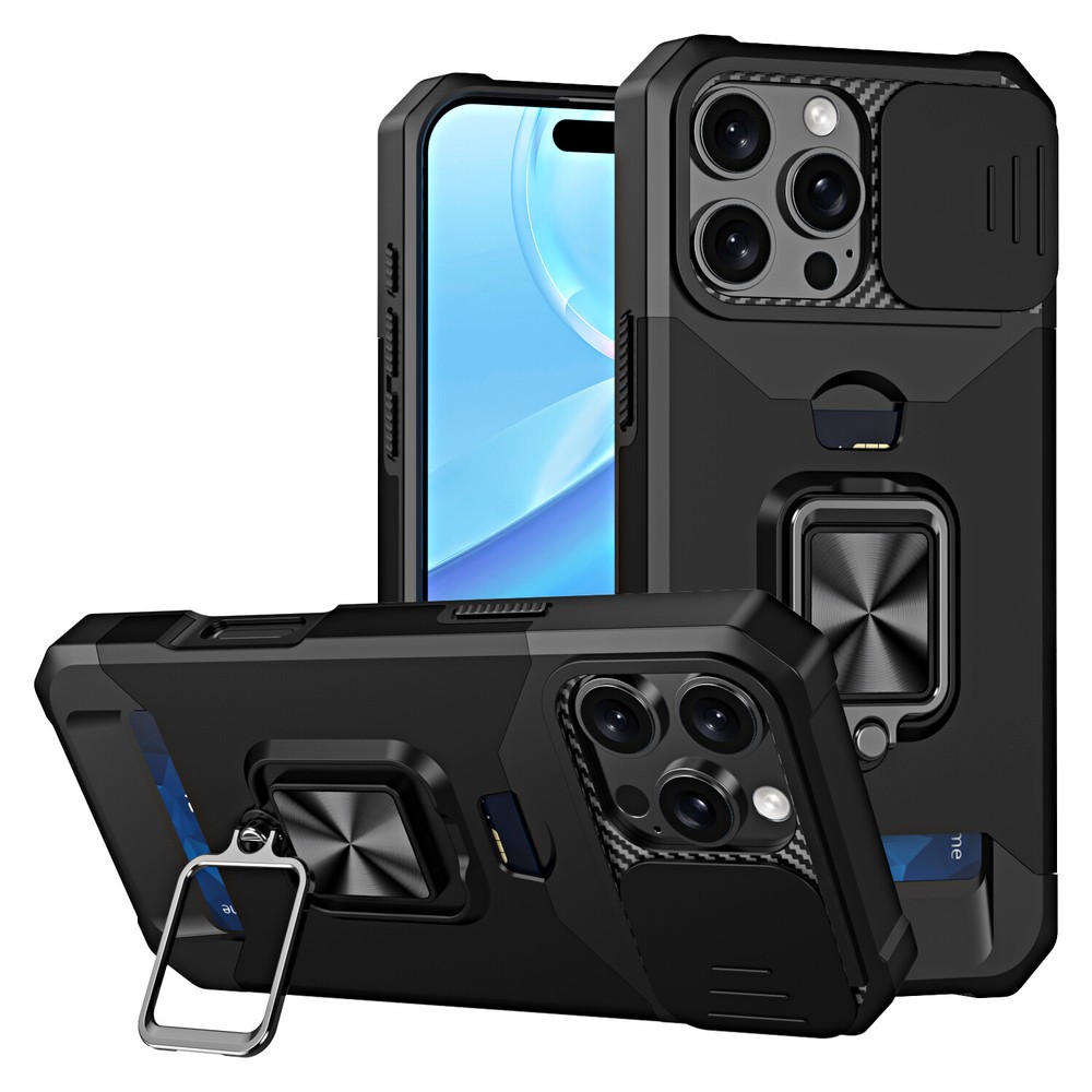 Magnetic Rugged Phone Case with Lens Protection for iPhone 16 15 Pro Max 14 13