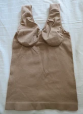 Shapewear Tummy Control Seamless Wirefree Beige Bra  Womens M