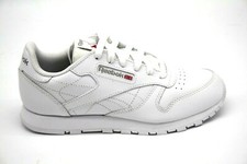 Reebok Big Kid's Classic Leather Sneakers 50150 WHITE RUNNING SHOE