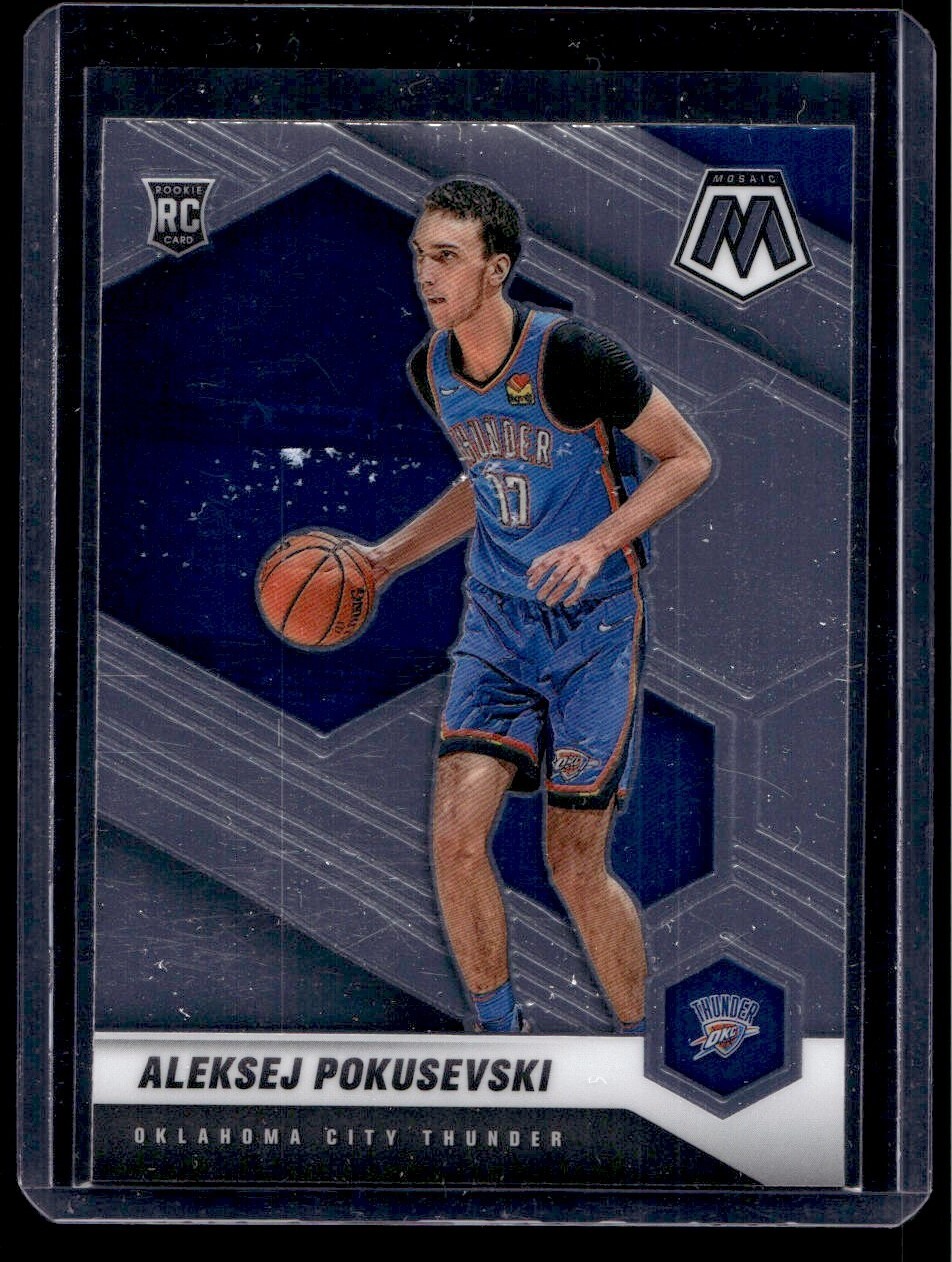 2020-21 Panini Mosaic Aleksej Pokusevski Rookie Oklahoma City Thunder #226