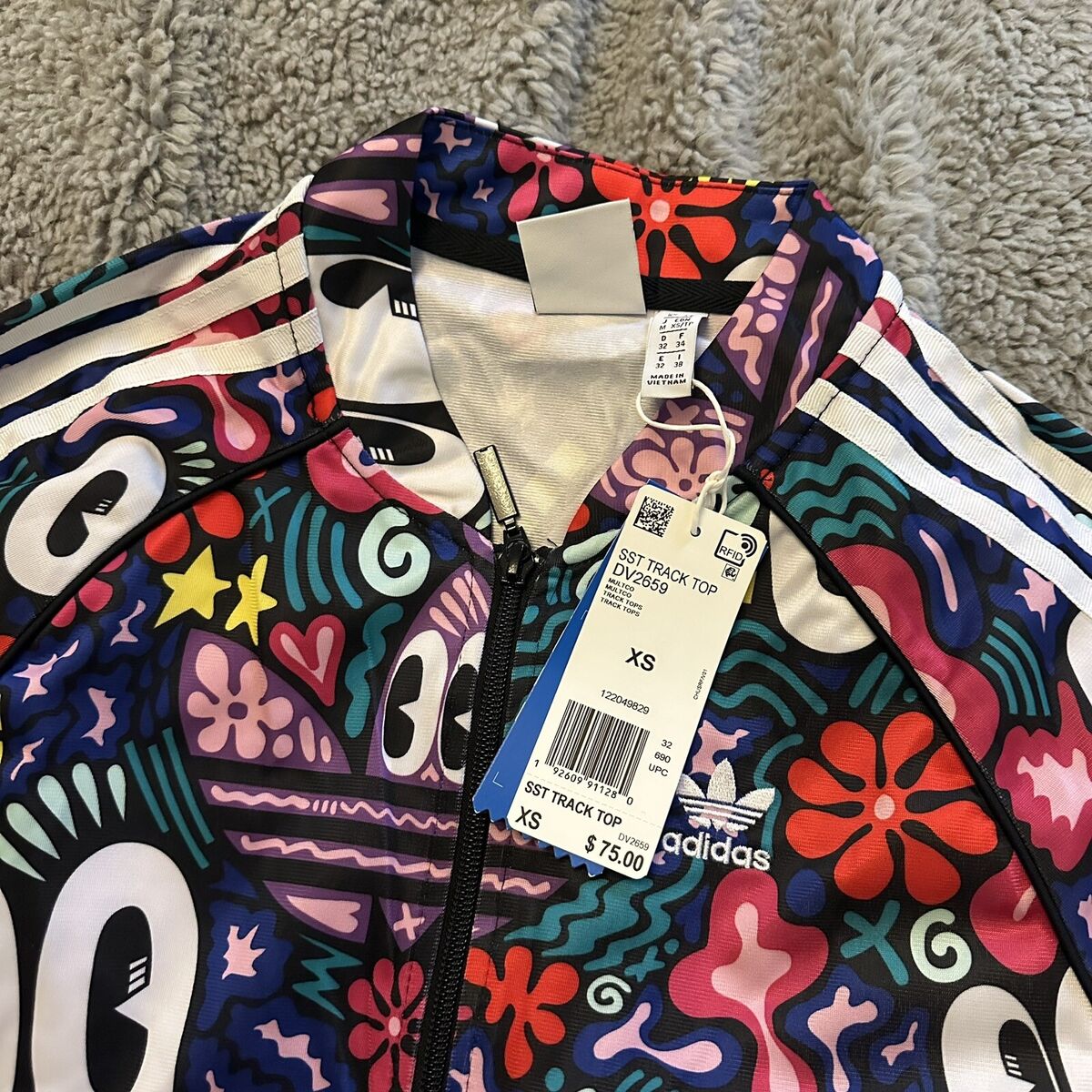 Adidas x Hattie Stewart SST Track Print Jacket Eyes Women Adidas x Hattie Stewart SST Track Print Jacket Eyes Women