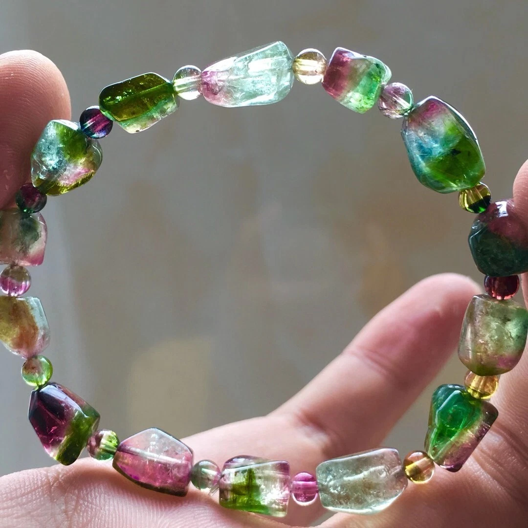 Watermelon 2024 tourmaline bracelet