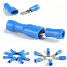 100Pcs Male  Female Insulated Spade Wire Crimp Terminal Cable Connector Kit