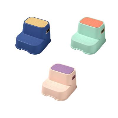 Tritthocker, Toilettenhocker, tragbarer Doppeltritthocker Kleinkinder, zwei Stufen