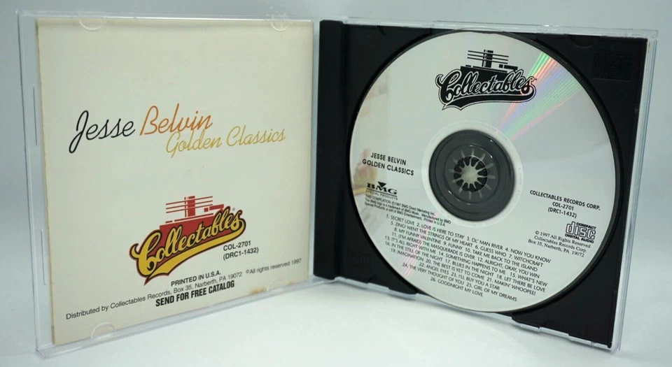 Jessie Belvin : Golden Classics CD Album - RARE - Image 3 of 3