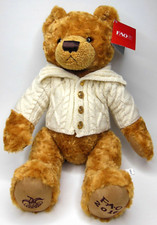 NWT FAO Schwarz Teddy Bear With Cardigan 2016 Plush Stuffed Toy Collectible