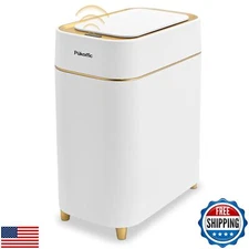 Pukomc Automatic Small Sensor Trash Can with Touchless Lid, 2.3 Gallon Smart 