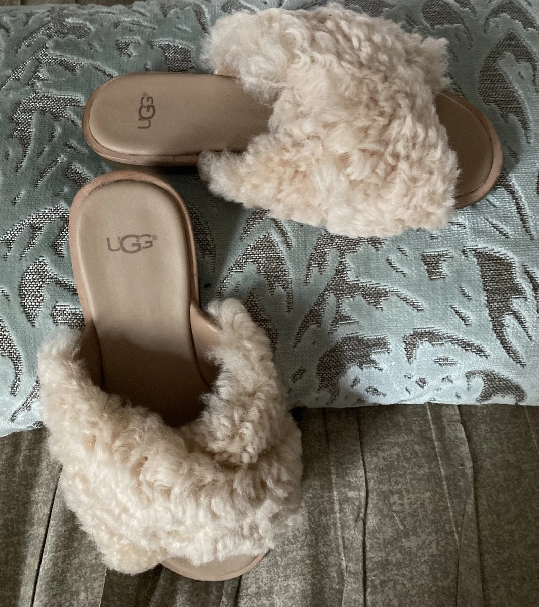 Ugg shearling flip best sale flops