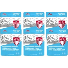 Mountain House Freeze Dried Food Pro-Pak Scrambled Eggs with Bacon- 6 Pouches
