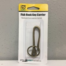 UtiliCarry U14201 Brass Brown Fish Hook Key Carrier