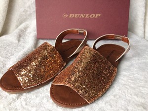 glitter slingback sandals